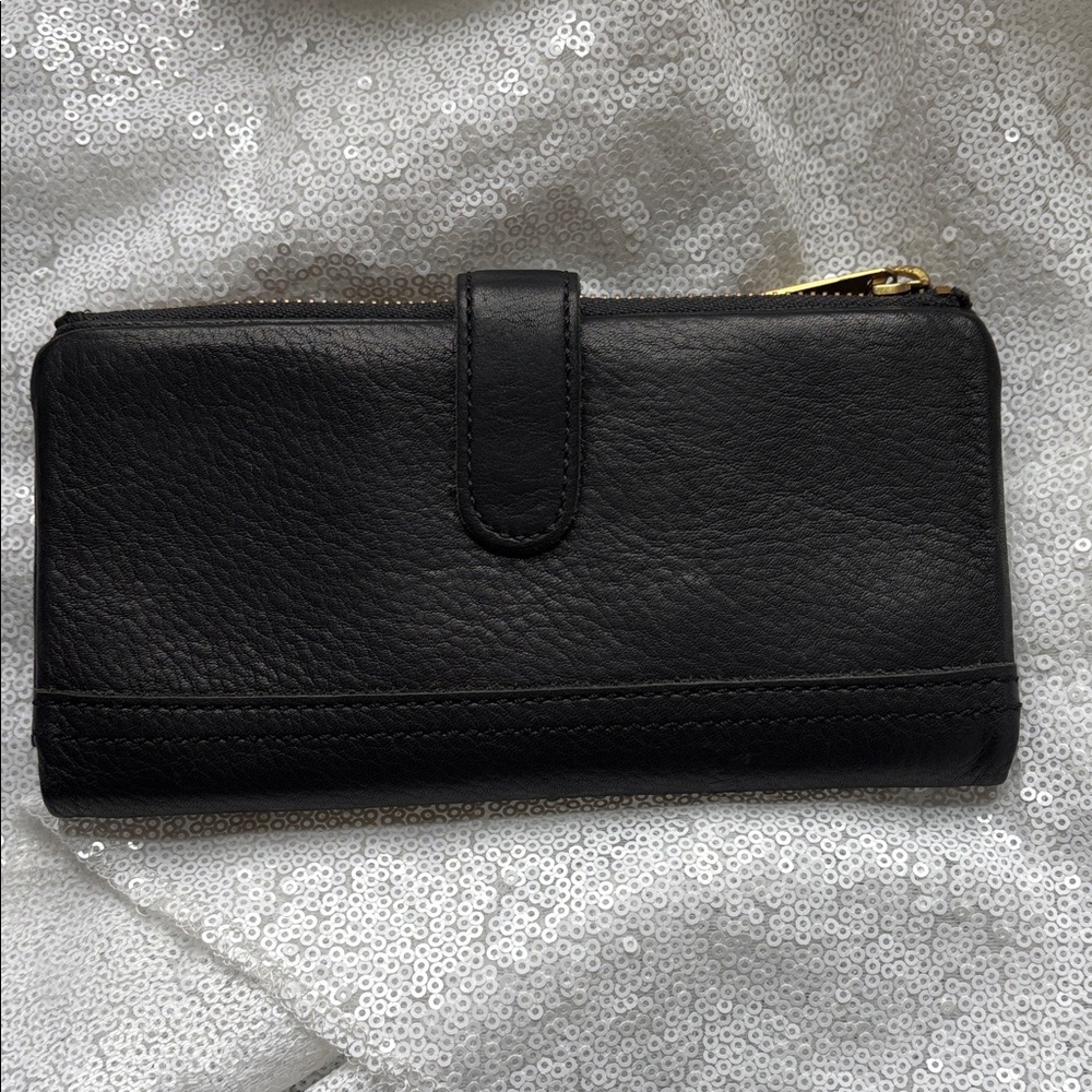 Fossil Elegant Black Leather Women's Wallet